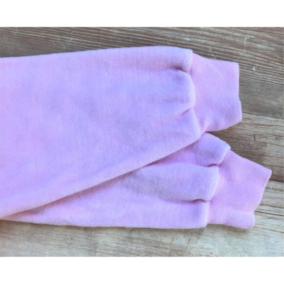 Rebecca Raggs Vintage Bubble Romper Size 24 Mos. Pink Sheep Velour 1990s Y2K - Picture 4 of 8